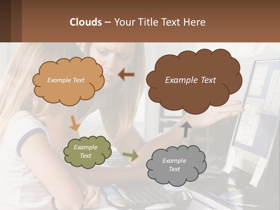 Mom Telling People PowerPoint Template