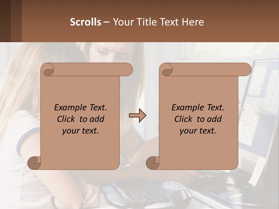 Mom Telling People PowerPoint Template