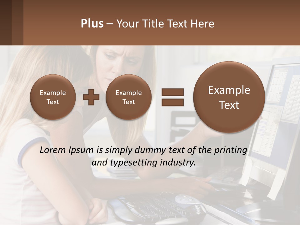 Mom Telling People PowerPoint Template
