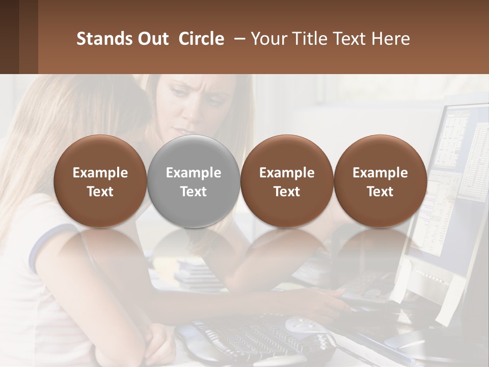 Mom Telling People PowerPoint Template