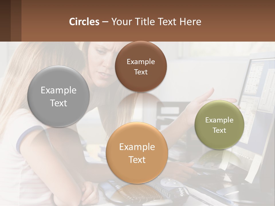 Mom Telling People PowerPoint Template