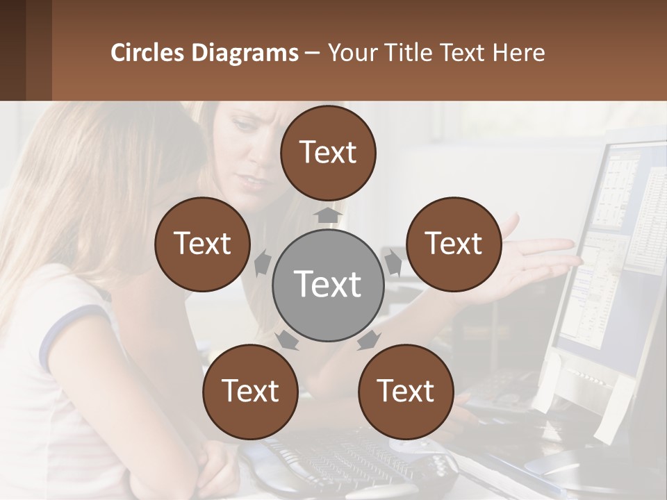 Mom Telling People PowerPoint Template