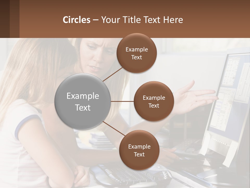 Mom Telling People PowerPoint Template