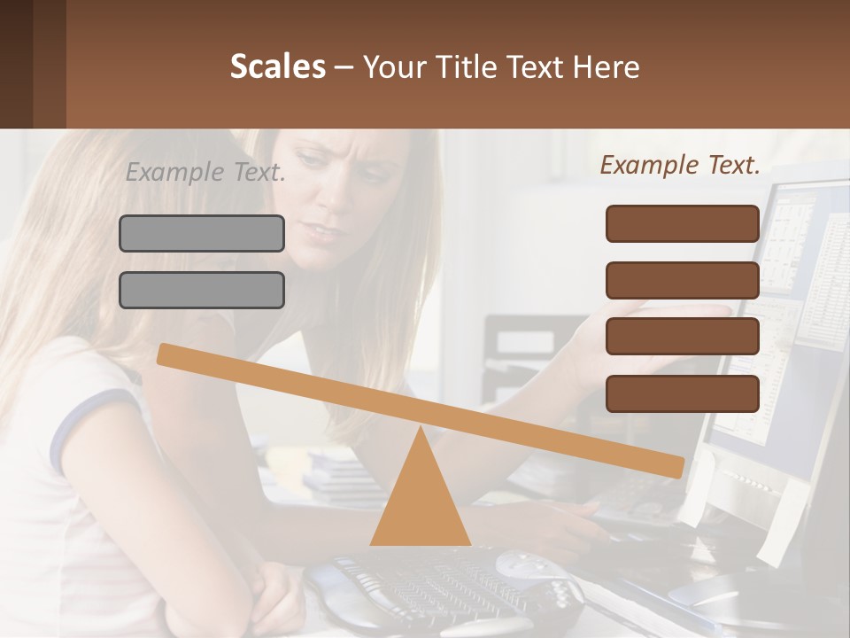 Mom Telling People PowerPoint Template