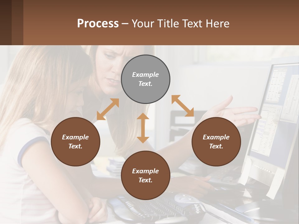 Mom Telling People PowerPoint Template