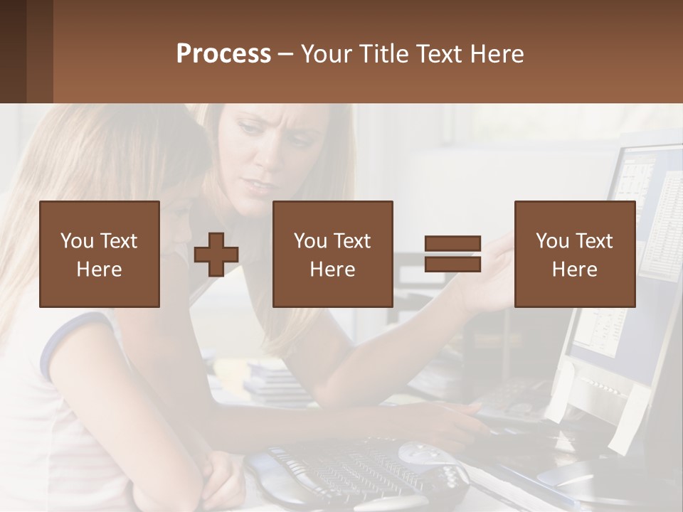 Mom Telling People PowerPoint Template