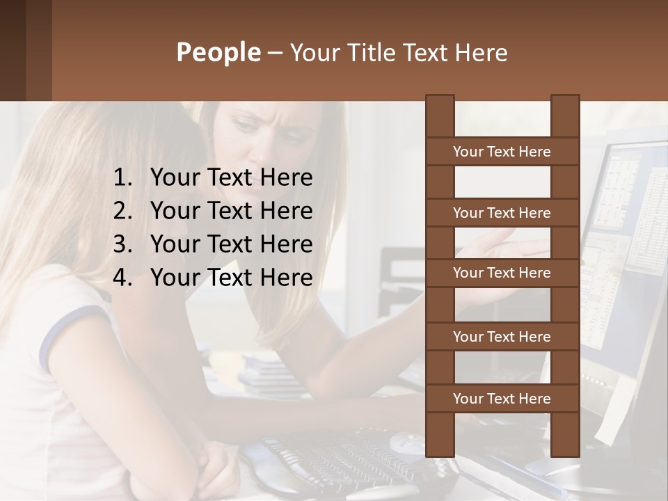 Mom Telling People PowerPoint Template
