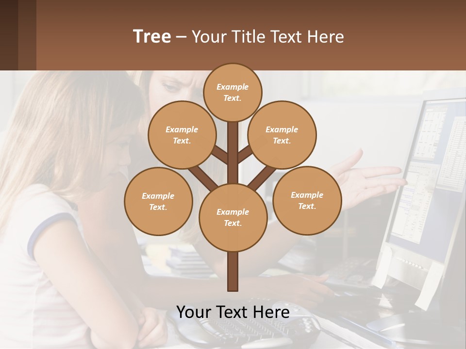 Mom Telling People PowerPoint Template