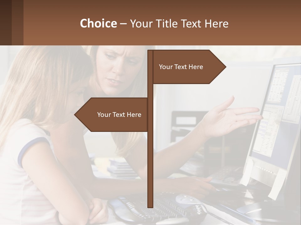 Mom Telling People PowerPoint Template