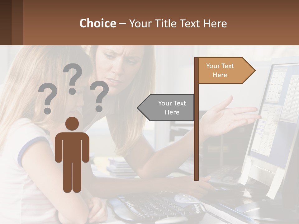 Mom Telling People PowerPoint Template