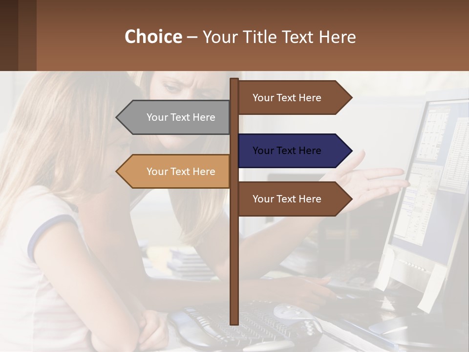 Mom Telling People PowerPoint Template