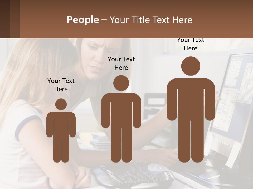 Mom Telling People PowerPoint Template