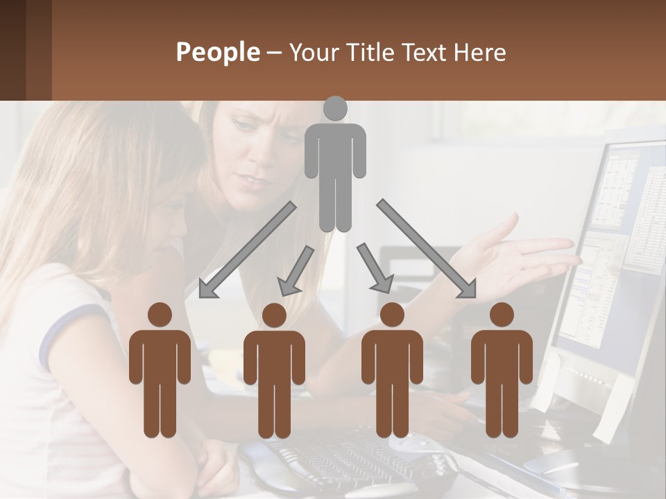 Mom Telling People PowerPoint Template