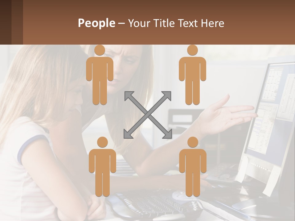 Mom Telling People PowerPoint Template