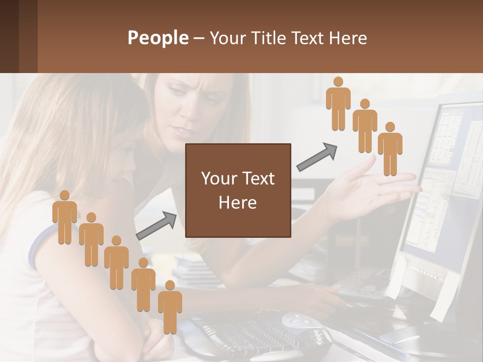 Mom Telling People PowerPoint Template