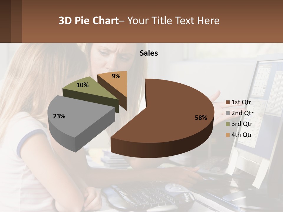 Mom Telling People PowerPoint Template