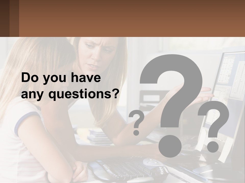 Mom Telling People PowerPoint Template