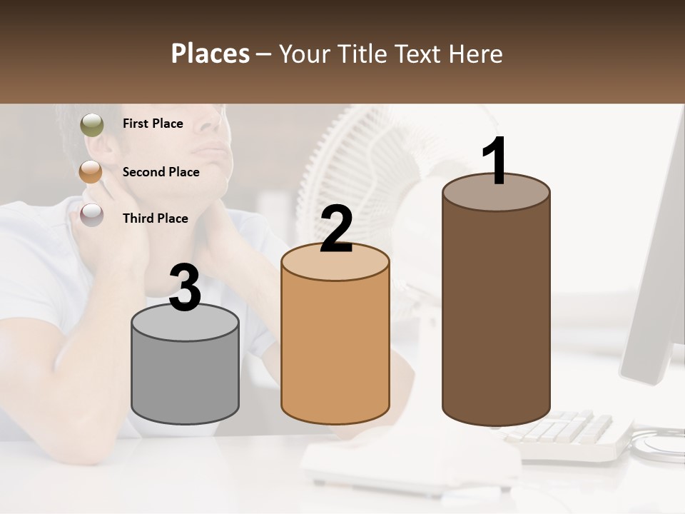 Heat Fan Stress PowerPoint Template
