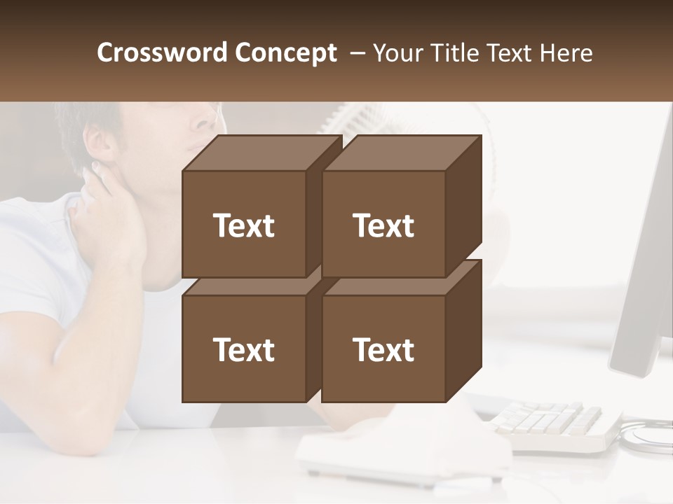 Heat Fan Stress PowerPoint Template