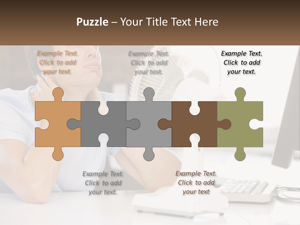 Heat Fan Stress PowerPoint Template