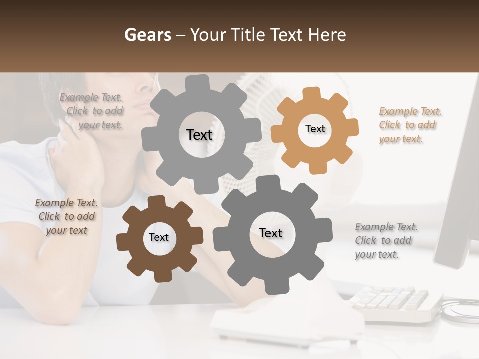 Heat Fan Stress PowerPoint Template