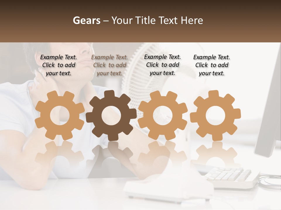 Heat Fan Stress PowerPoint Template