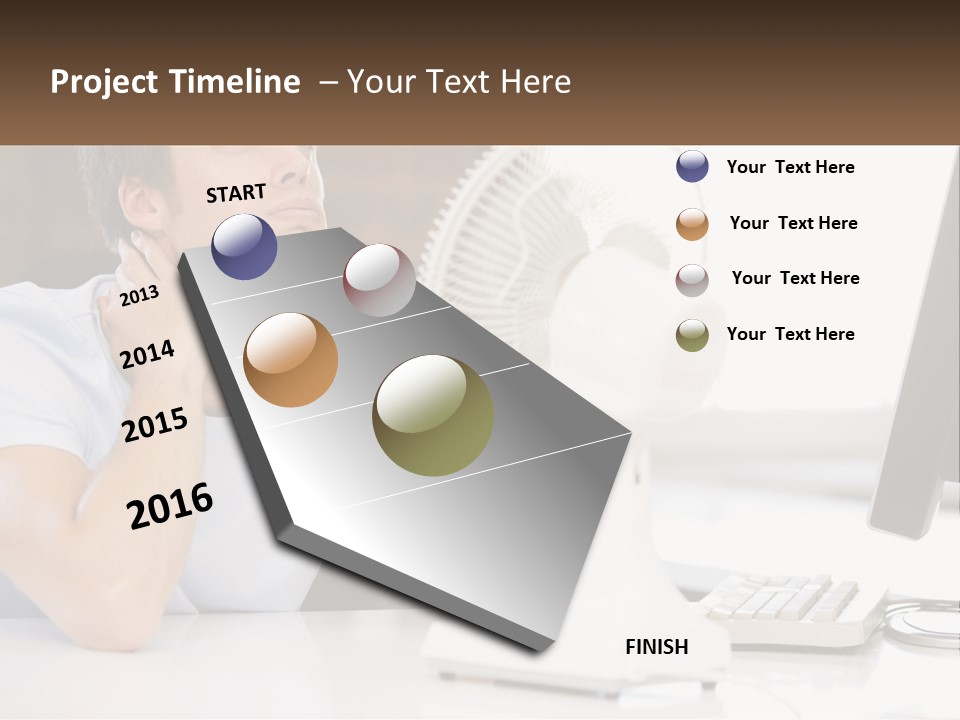Heat Fan Stress PowerPoint Template