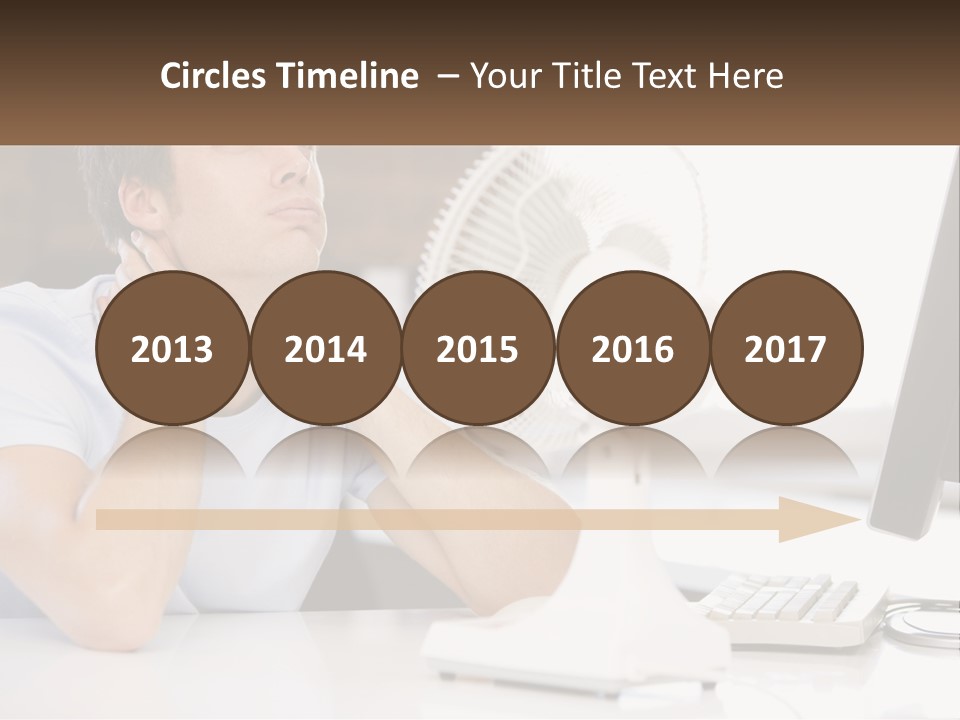 Heat Fan Stress PowerPoint Template