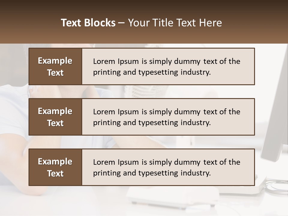 Heat Fan Stress PowerPoint Template