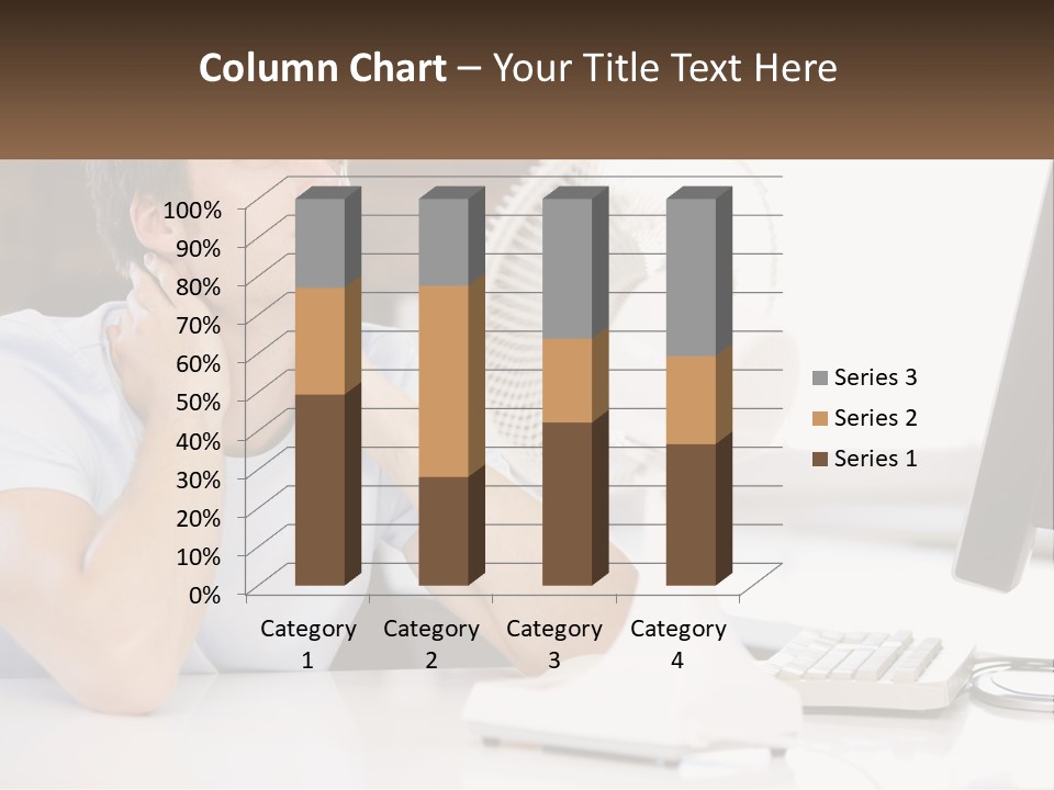 Heat Fan Stress PowerPoint Template