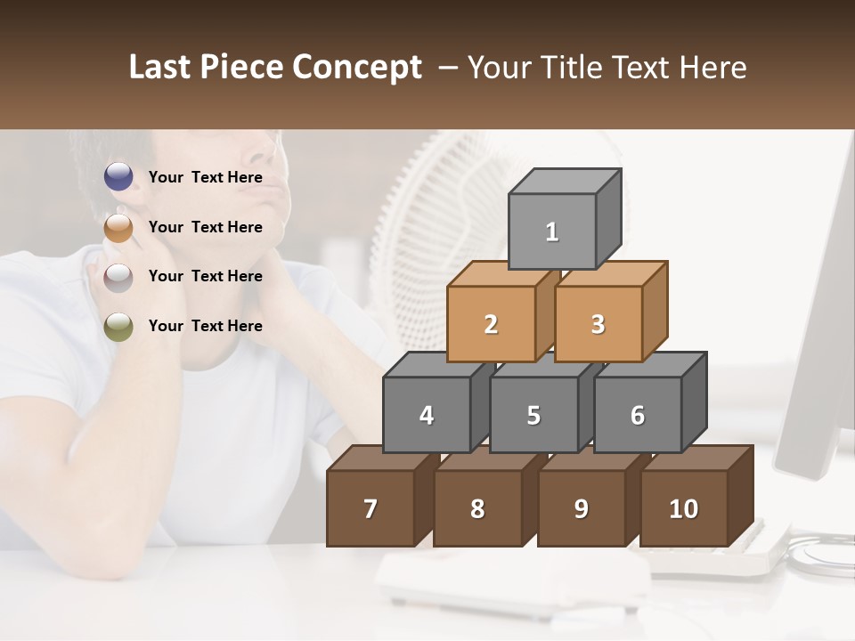 Heat Fan Stress PowerPoint Template