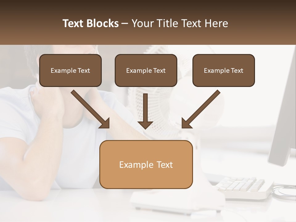Heat Fan Stress PowerPoint Template