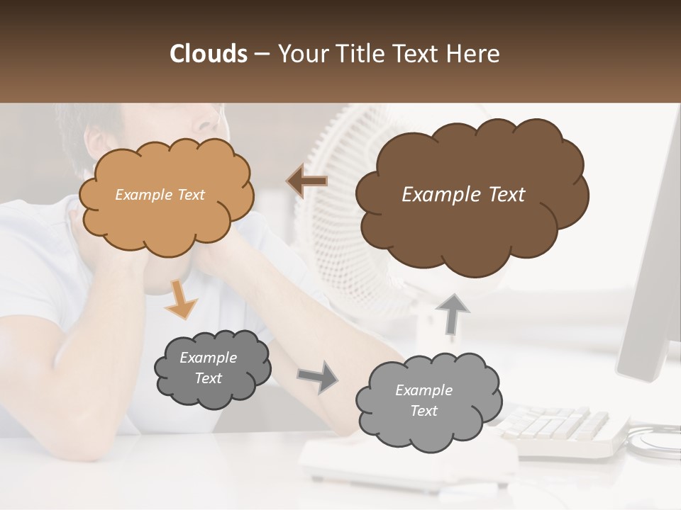 Heat Fan Stress PowerPoint Template