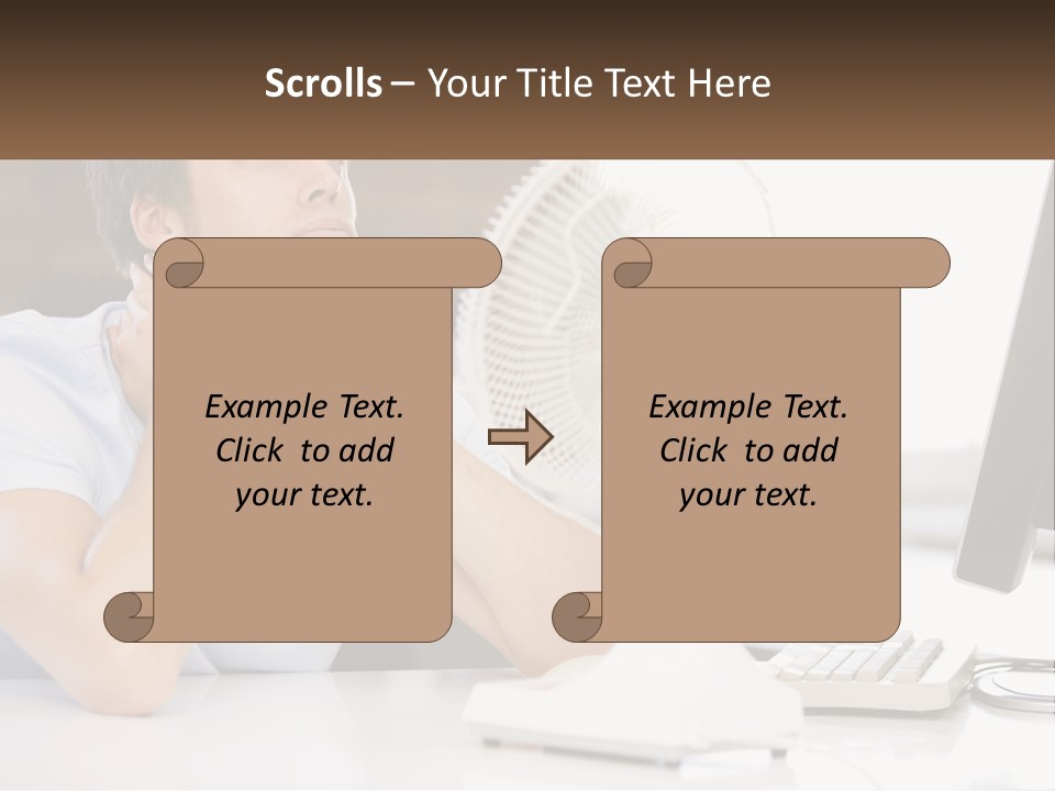 Heat Fan Stress PowerPoint Template