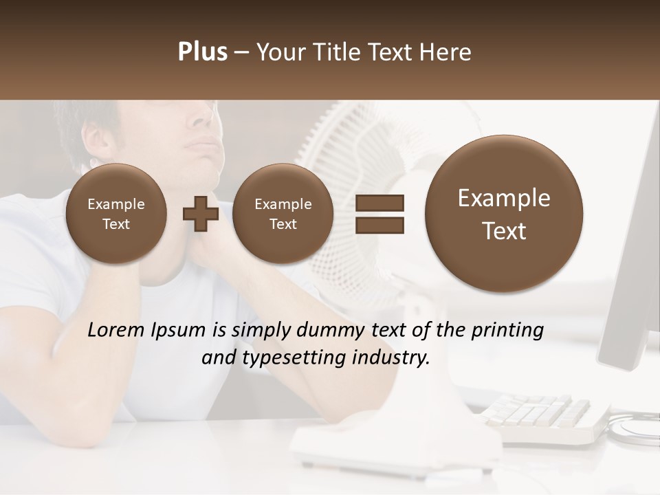 Heat Fan Stress PowerPoint Template