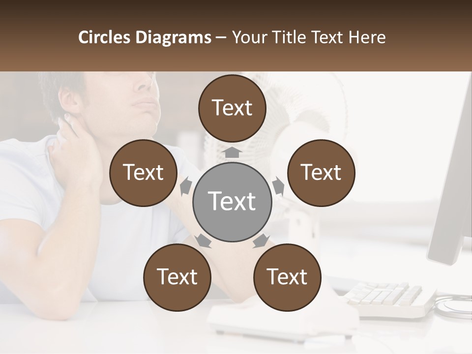 Heat Fan Stress PowerPoint Template