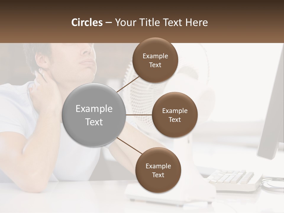 Heat Fan Stress PowerPoint Template