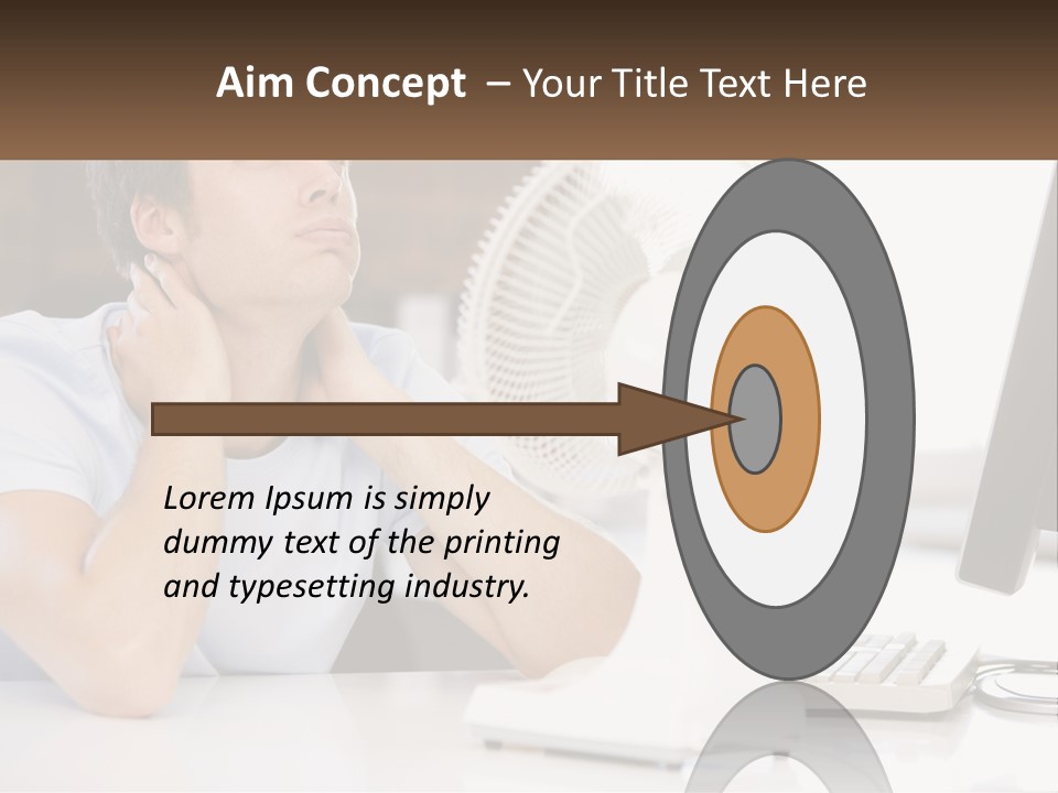 Heat Fan Stress PowerPoint Template