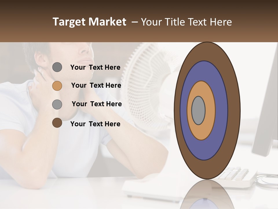 Heat Fan Stress PowerPoint Template