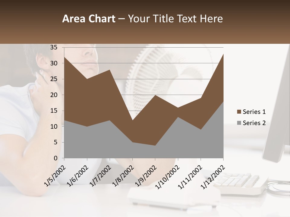 Heat Fan Stress PowerPoint Template
