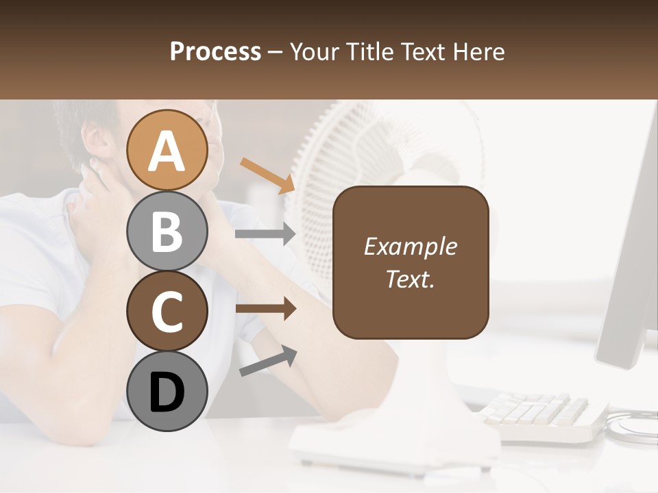Heat Fan Stress PowerPoint Template