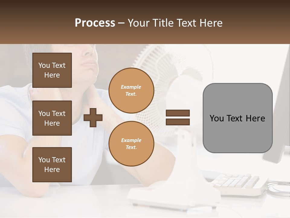 Heat Fan Stress PowerPoint Template