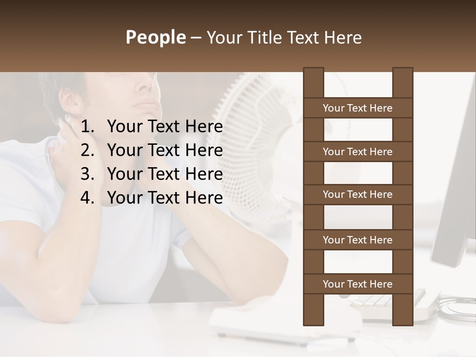 Heat Fan Stress PowerPoint Template