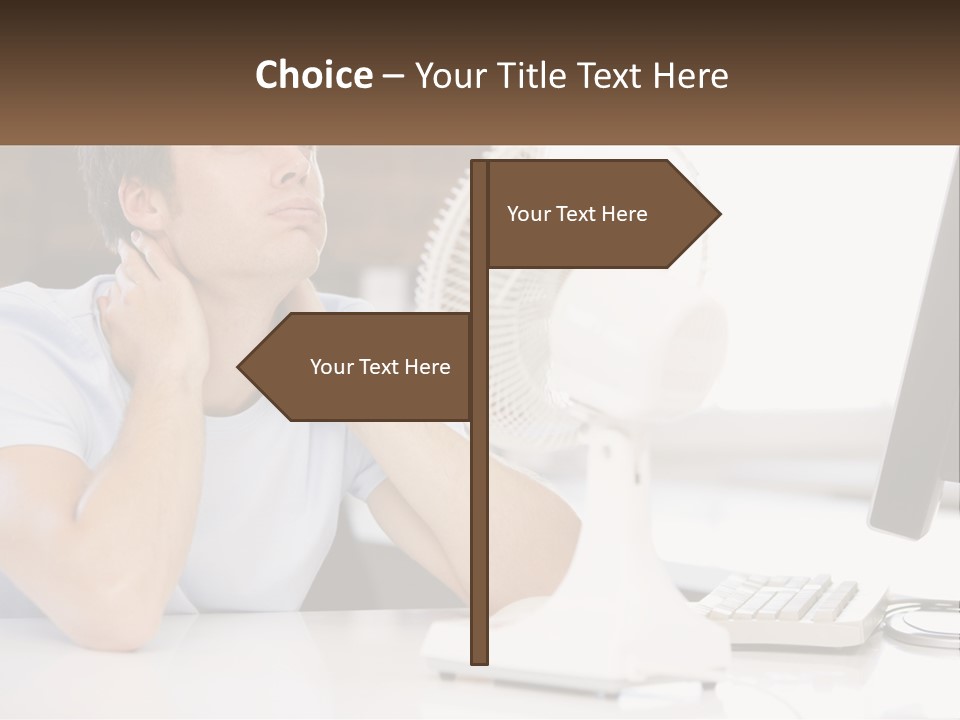 Heat Fan Stress PowerPoint Template