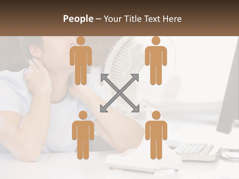 Heat Fan Stress PowerPoint Template