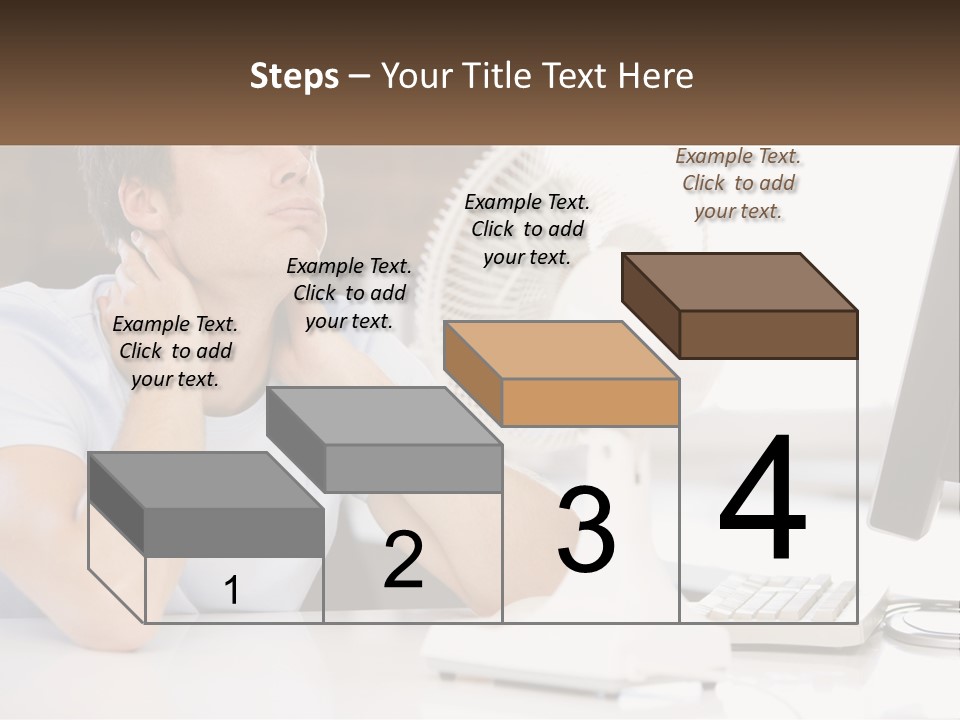 Heat Fan Stress PowerPoint Template