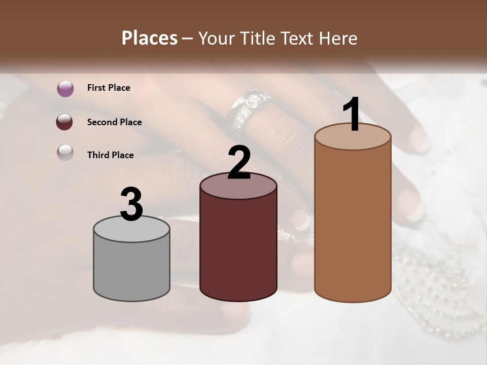 Bridal Rings White PowerPoint Template