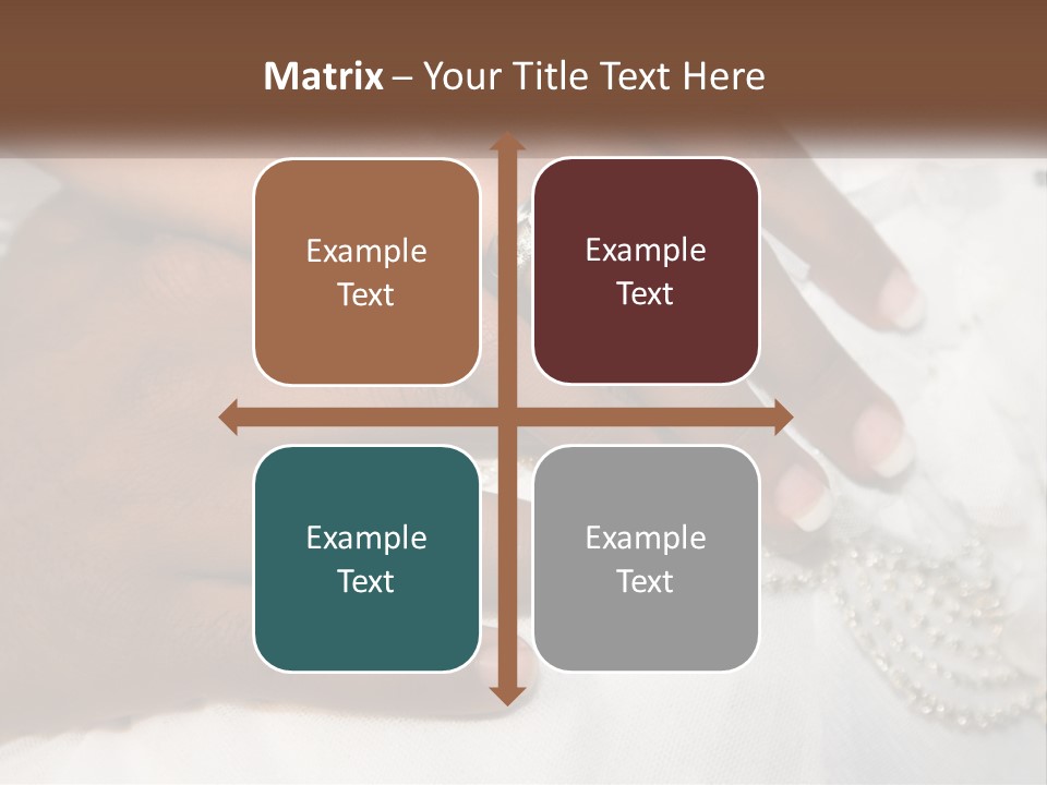 Bridal Rings White PowerPoint Template