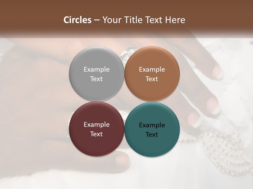 Bridal Rings White PowerPoint Template