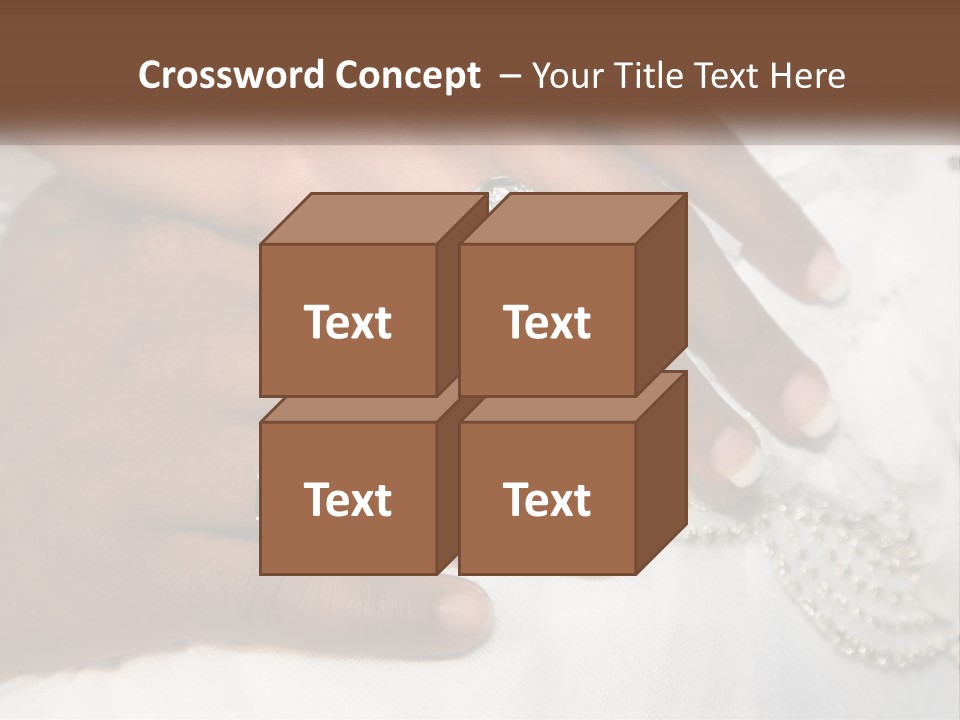 Bridal Rings White PowerPoint Template